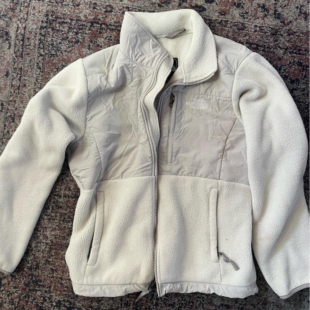 White Northface jacket. Size M